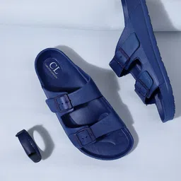 Carlton London Men Navy Blue Sliders-picture-22