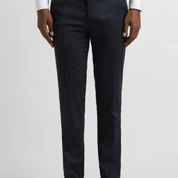 Peter England Men Slim Fit Formal Trousers-image-60