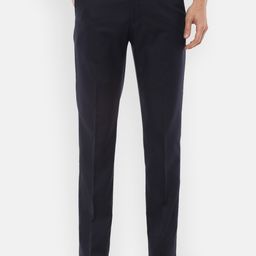 Louis Philippe Men Navy Blue Slim Fit Formal Trousers-image-48