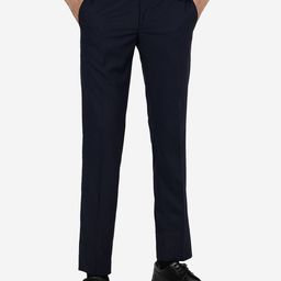 Greenfibre Men Mid-Rise Slim Fit Formal Trouser-image-90