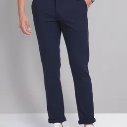 AD By Arvind Men Flat-Front Mid-Rise Slim Fit Regular Trousers-image-67
