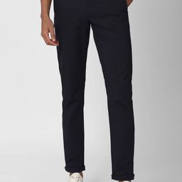 Van Heusen Sport Men Navy Blue Slim Fit Trousers-image-90