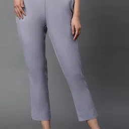 AURELIA Women Slim Fit Mid-Rise Regular Trousers-image-27
