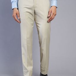METAL Men Mid-Rise Plain Slim Fit Formal Trousers-image-55
