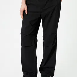 Koton Men Loose Fit Cotton Mid Rise Trousers-image-38