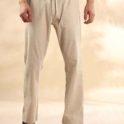Mast & Harbour Men Loose Fit Mid-Rise Trousers-image-78