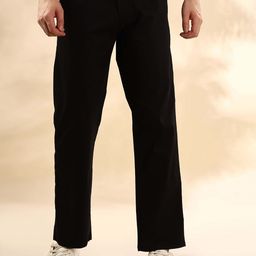 Mast & Harbour Men Loose Fit Mid-Rise Trousers-image-15