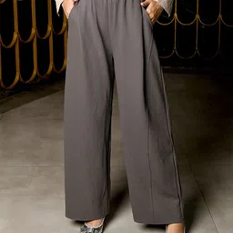 ODETTE Women Straight Fit Trousers-image-44