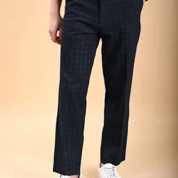 HIGHLANDER Men Checked Regular Fit Trousers-image-51