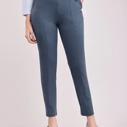 FableStreet Livin Straight Fit Trousers-image-42
