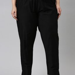 Go Colors Women Tailored Tapered Fit Mid-Rise Trouser-picture-45