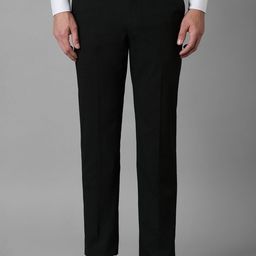 Louis Philippe Men Slim Fit Mid Rise Flat Front Trousers-image-34