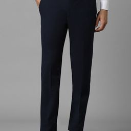 Luxure by Louis Philippe Men Slim Fit Mid-Rise Flat-Front Formal Trousers-image-61