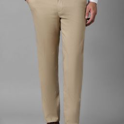 Luxure by Louis Philippe Men Slim Fit Mid-Rise Flat Front Formal Trousers-image-69
