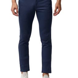 Basics Men Tapered Fit Cotton Stretchable Trouser-picture-5