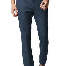 Basics Men Tapered Fit Cotton Trousers-image-44