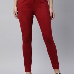 TWIN BIRDS Women Cotton Stretch Knitted Trousers-picture-43