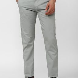 Peter England Casuals Men Super Slim Fit Mid-Rise Trousers-image-96