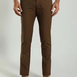 Indian Terrain Men Brooklyn Slim Fit Trousers-image-81