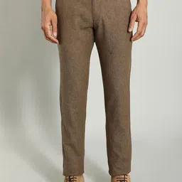 Indian Terrain Men Brooklyn Slim Fit Regular Trousers-image-85