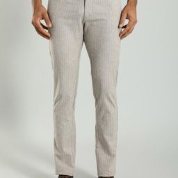 Indian Terrain Men Brooklyn Slim Fit Regular Trousers-image-42