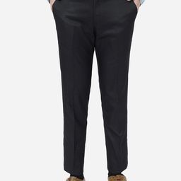 JADE BLUE Men Slim Fit Formal Trousers-image-84