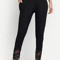 Moda Rapido Women Embellished Smart Slim Fit Trousers-picture-45