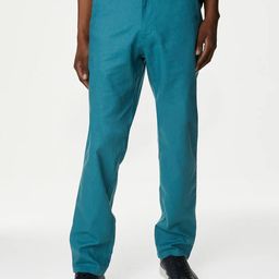 Marks & Spencer Men Mid Rise Trousers-picture-28
