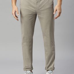 Mast & Harbour Men Mid-Rise Slim Fit Chinos Trousers-image-54