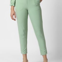 Van Heusen Woman Mid-Rise Slim Fit Cropped Trousers-image-80