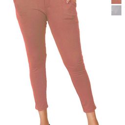 BAESD Women Pack Of 2 Smart Skinny Fit Cropped Trousers-image-100