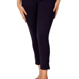 BAESD Women Smart Skinny Fit Mid-Rise Cropped Trouser-picture-28