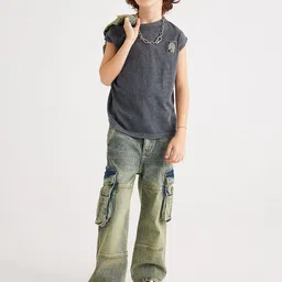 Koton Boys Printed Loose Fit Trouser-image-8