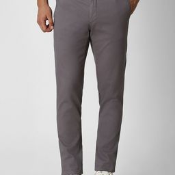 Van Heusen Sport Men Textured Slim Fit Trousers-image-67