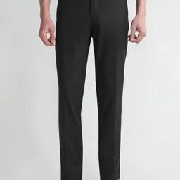 Arrow Men Solid Mid Rise Slim Fit Formal Trousers-picture-23