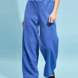 STREET 9 Women Relaxed Loose Fit Wide Leg Trousers-image-85
