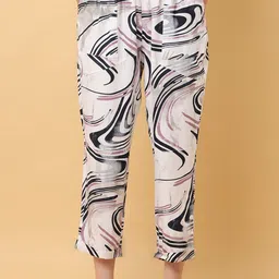 BLACK & BLAH BLAH Women Striped Relaxed Loose Fit Trousers-image-99