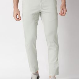 Basics Men Tapered Fit Mid-Rise Cotton Trousers-image-96