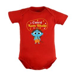 FFLIRTYGO Infants Dussehra Printed Pure Cotton Bodysuit-picture-8