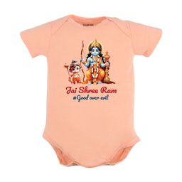 FFLIRTYGO Infants Typography Printed Dussehra Special Pure Cotton Bodysuit-picture-12