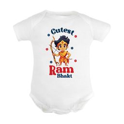 FFLIRTYGO Infant Kids Dussehra Special Printed Pure Cotton Bodysuit-image-60
