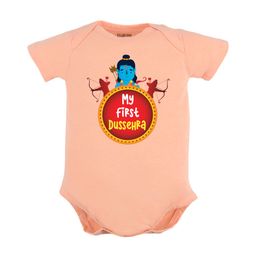 FFLIRTYGO Infants Dussehra Special Printed Pure Cotton Bodysuit-picture-10