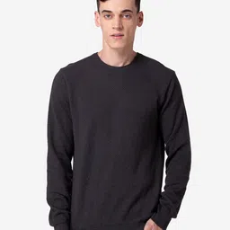 Allen Cooper Men Solid Pullover Cotton Sweater-image-81