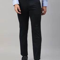 Givo Men Regular Fit Mid-Rise Uncrushable Formal Trousers-image-79