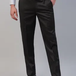 Givo Men Regular Fit Mid-Rise Flat-Front Formal Trousers-image-61