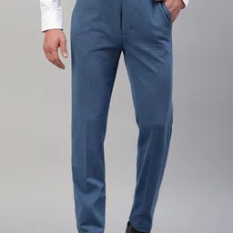 Givo Men Regular Fit Mid-Rise Formal Trousers-image-77