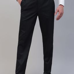 Givo Men Regular Fit Mid-Rise Formal Trousers-image-59