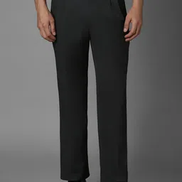 Louis Philippe Flat Front Formal Trousers-image-1