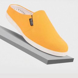 FAUSTO Men Round Toe Lightweight Canvas Mule Sneakers-27