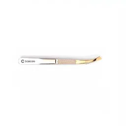 basicare Precision Ground Curved Slant Tips Gold Blade Tweezers-26